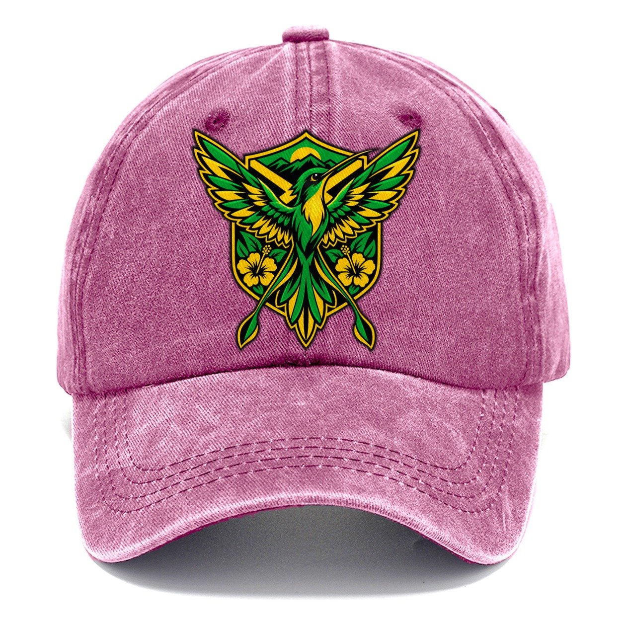 Jamaica Minimal Emblem Country Logos Classic Cap – Dusty Rose