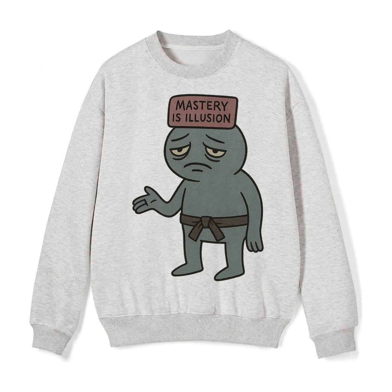 Black Pug Charming Companion Fleece Sweatshirt – Light Gray