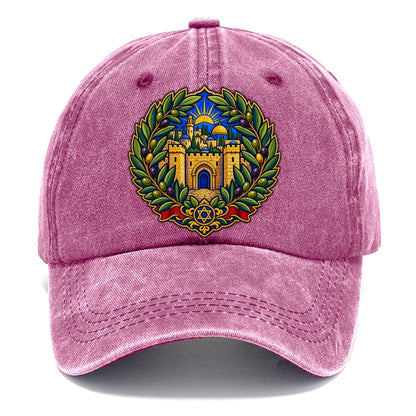 Olive Branch Wreath Jerusalem Classic Cap – Dusty Rose