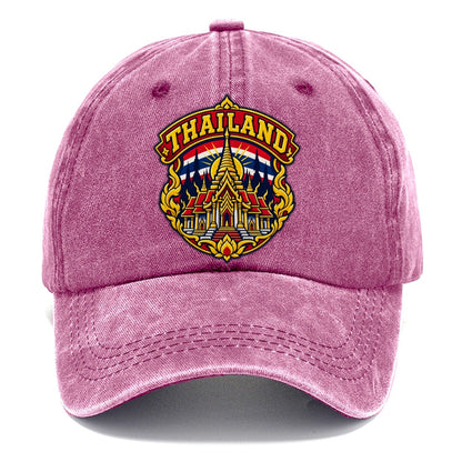 Thailand Retro Badge Country Logos Classic Cap – Dusty Rose