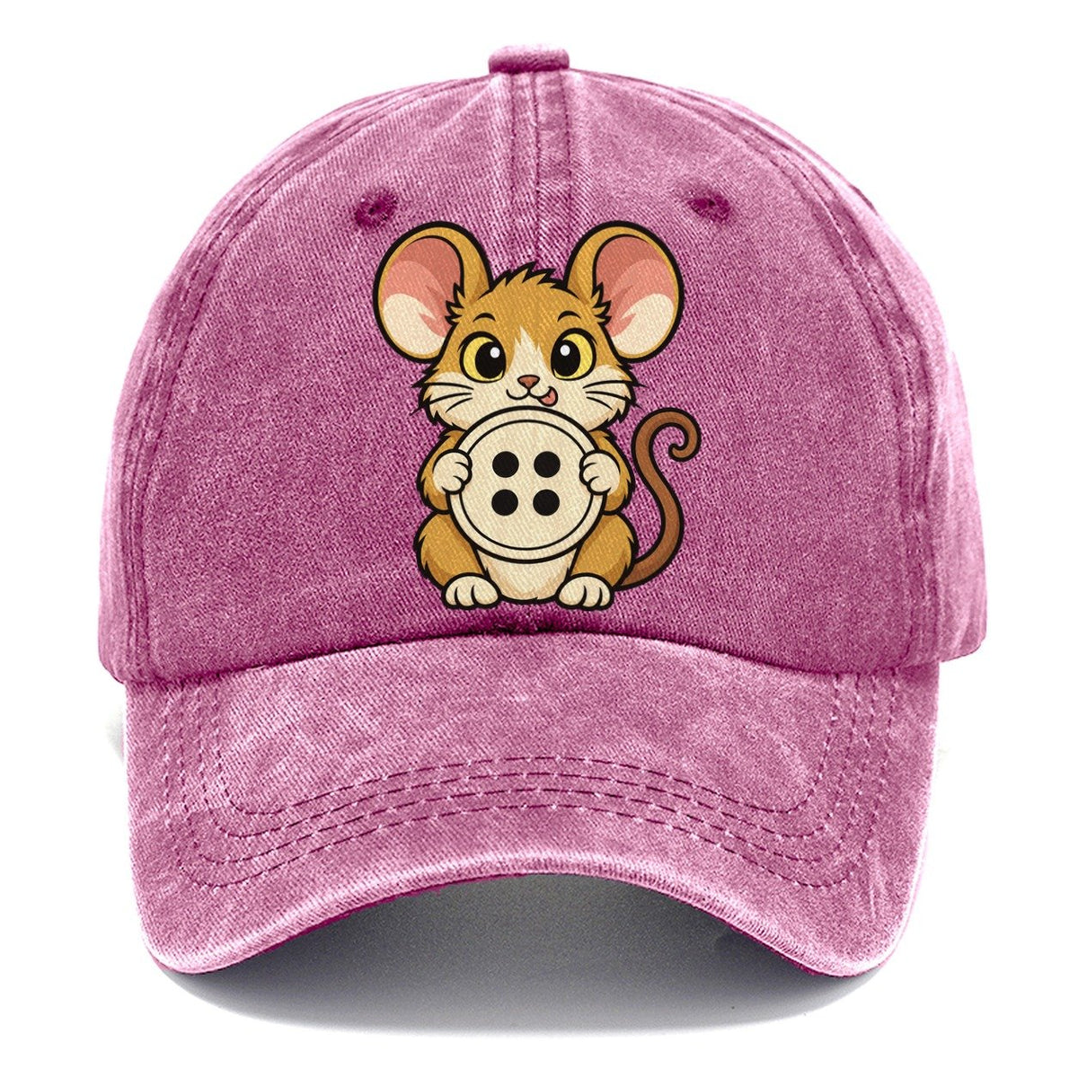 The Sewing Room Mouse Sewing And Quilting Classic Cap – Dusty Rose