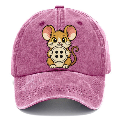The Sewing Room Mouse Sewing And Quilting Classic Cap – Dusty Rose