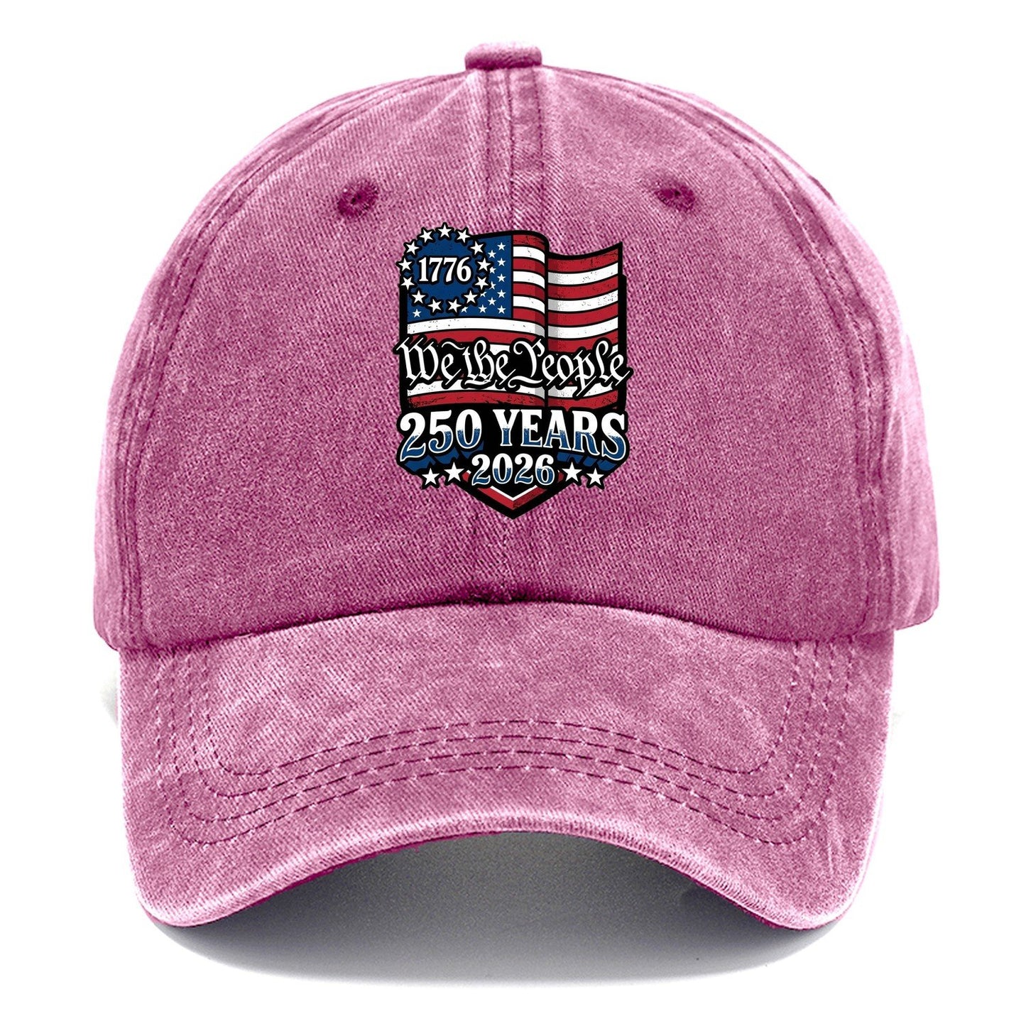 We The People Flag Classic Cap – Dusty Rose