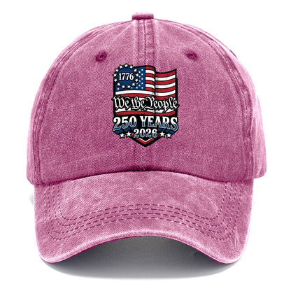 We The People Flag Classic Cap – Dusty Rose