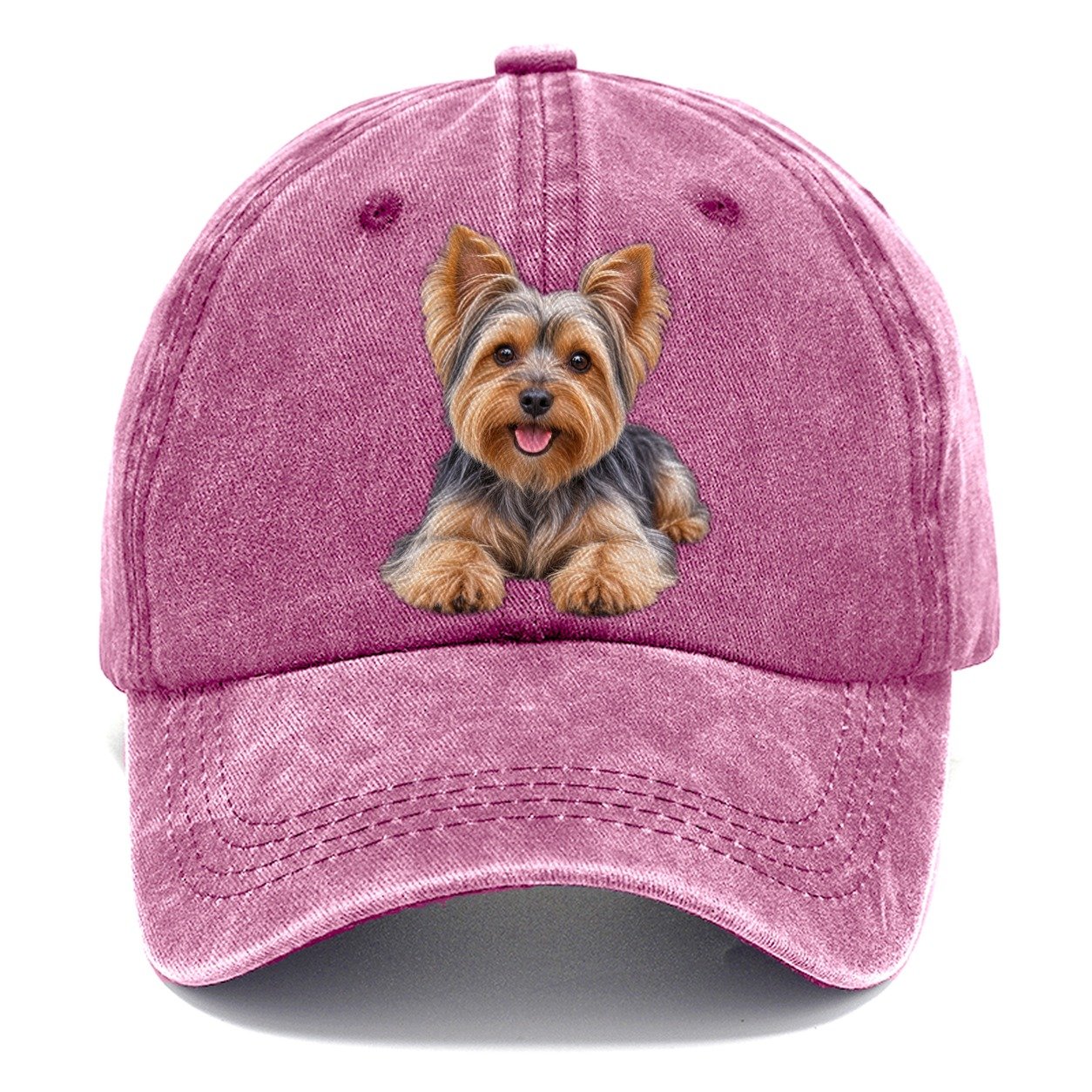 Yorkshire Terrier Lying Down Top Breeds Classic Cap – Dusty Rose