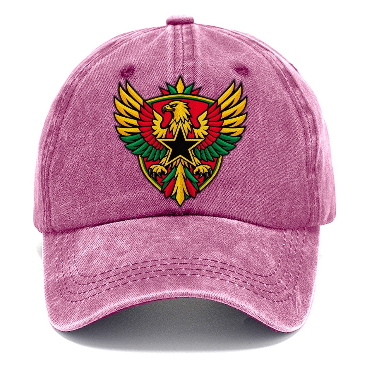 Ghana Minimal Emblem Country Logos Classic Cap – Dusty Rose