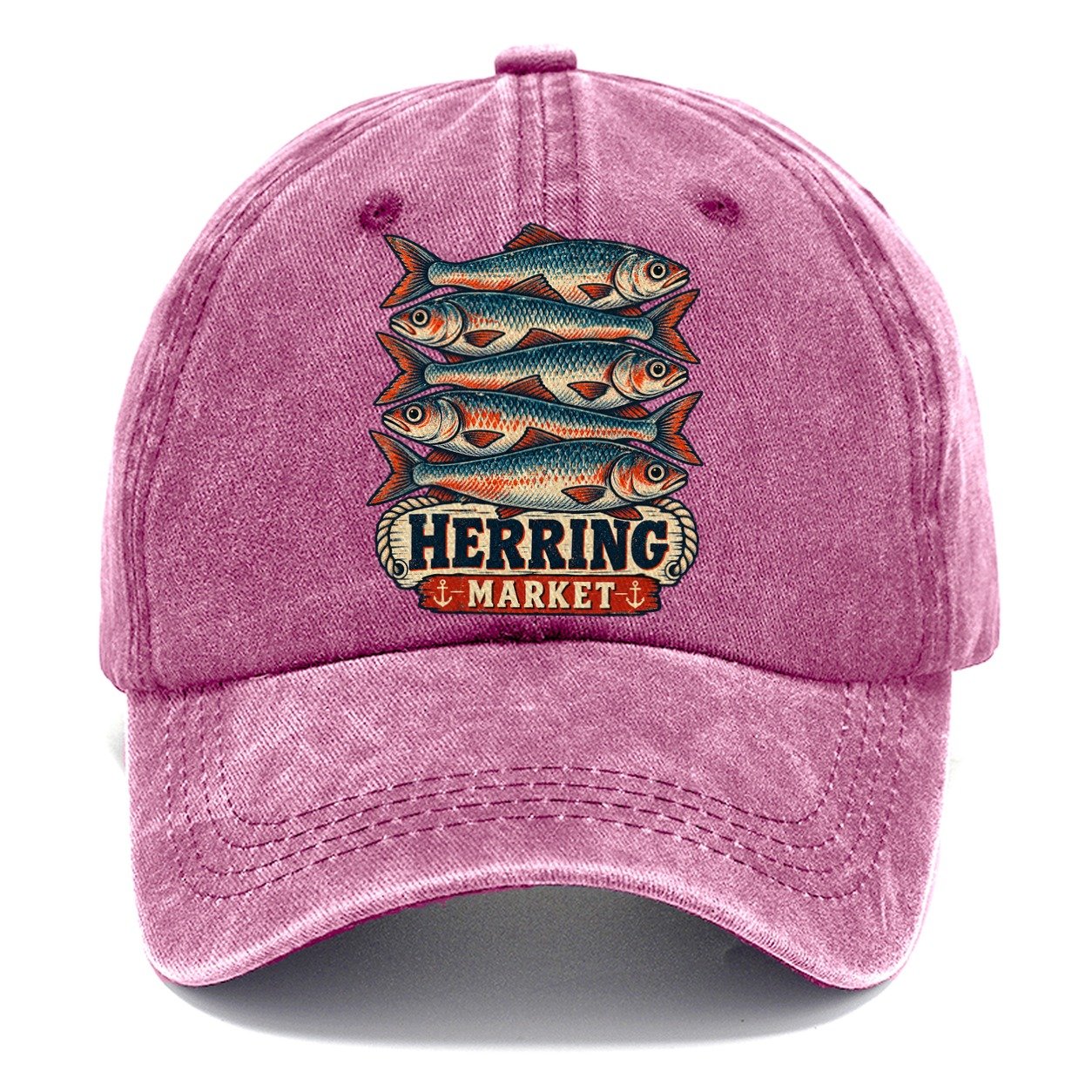 Herring Market Stack Fishing Club Classic Cap – Dusty Rose