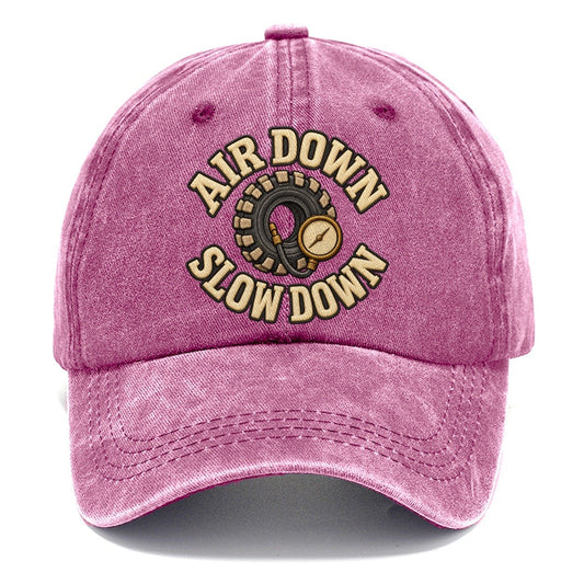 Air Down Slow Down Off Roading And Overlanding Classic Cap – Dusty Rose