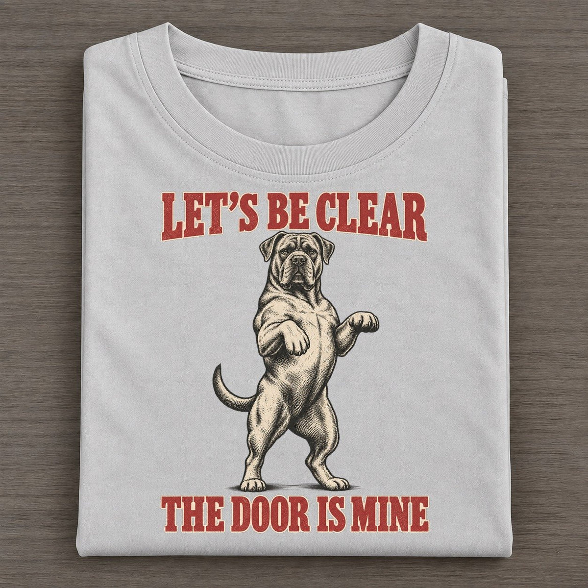 Cane Corso Dog Declarations Classic T-shirt – Grey
