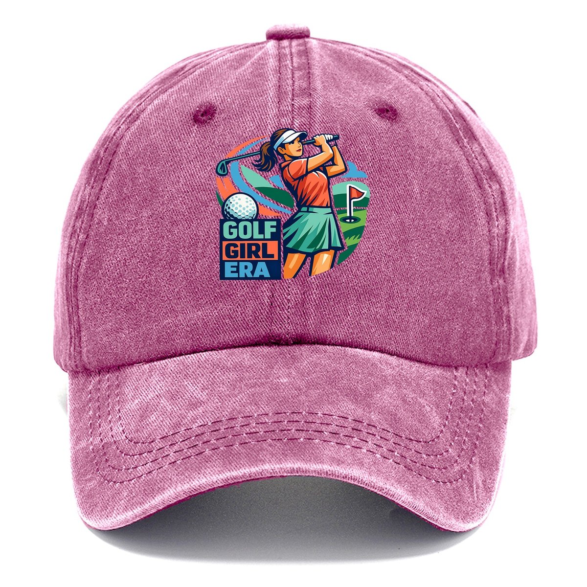 Golf Girl Era Classic Cap – Dusty Rose