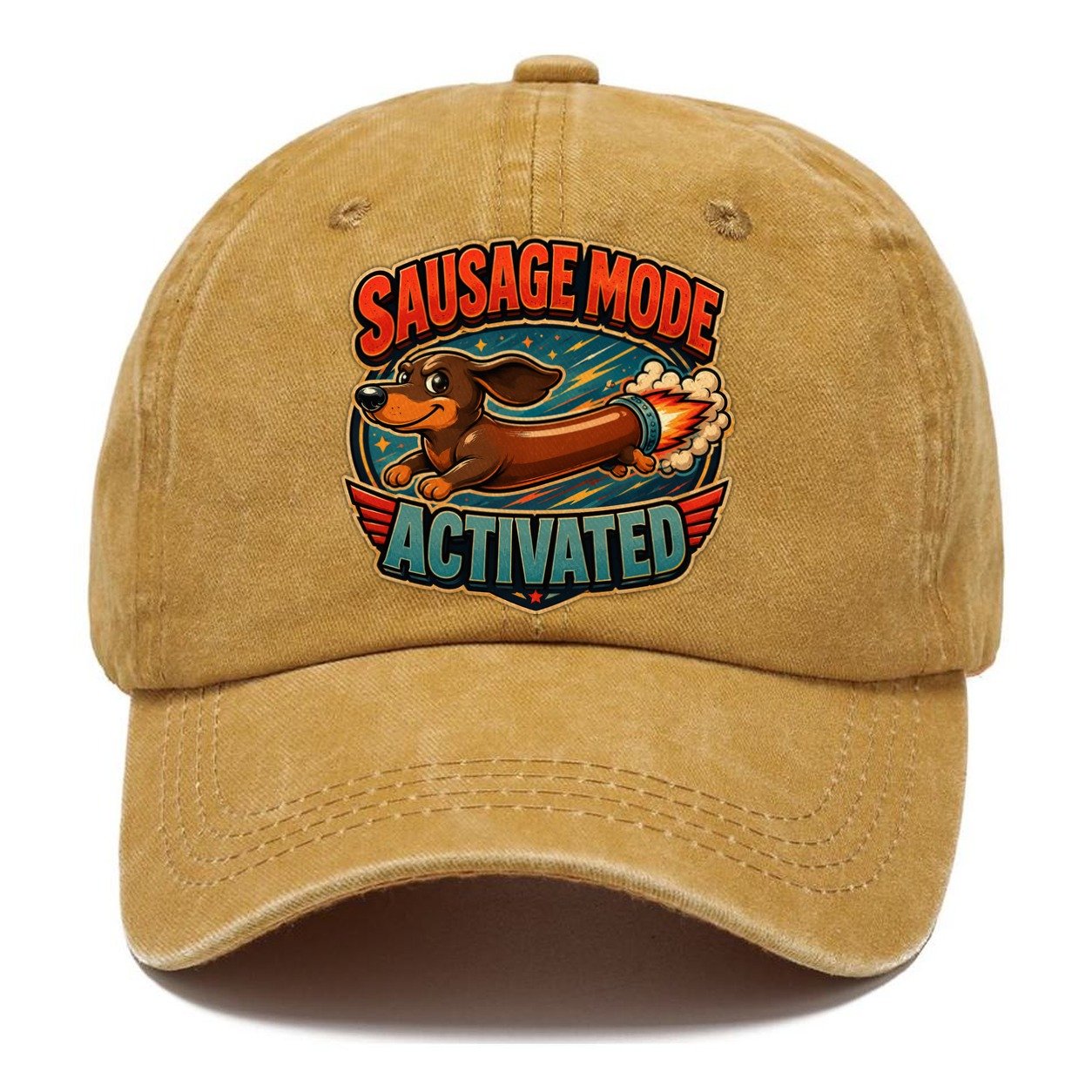 Sausage Mode Activated Dachshund Classic Cap – Golden Harvest