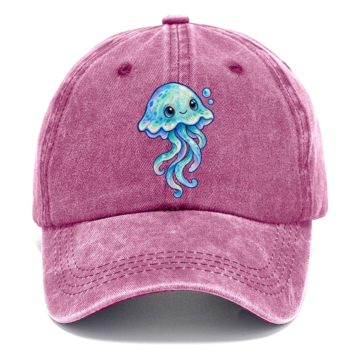 Jellyfish Upward Drift Sea Sprite Classic Cap – Dusty Rose