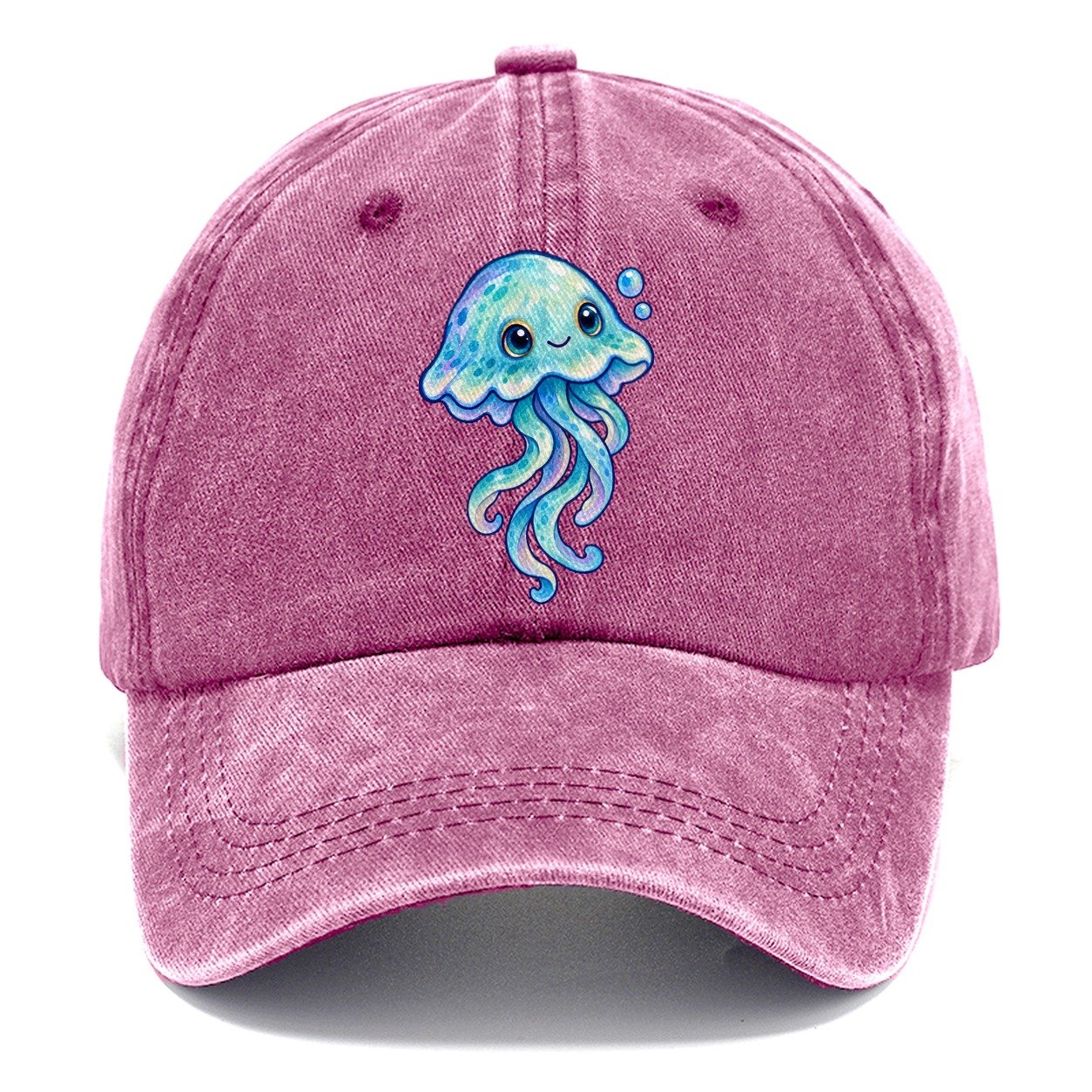 Jellyfish Upward Drift Sea Sprite Classic Cap – Dusty Rose