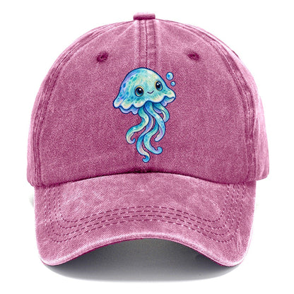 Jellyfish Upward Drift Sea Sprite Classic Cap – Dusty Rose