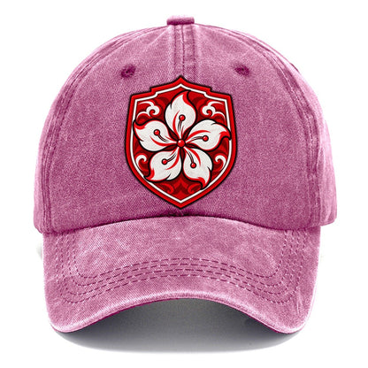 Hong Kong Minimal Emblem Country Logos Classic Cap – Dusty Rose