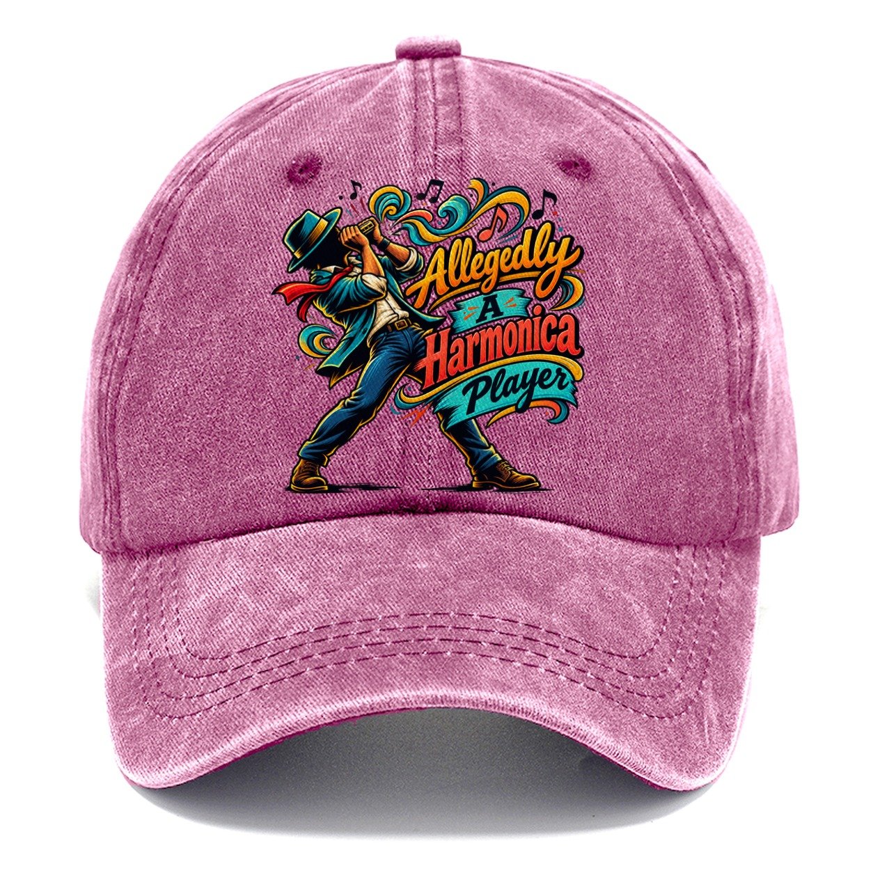 Allegedly A Harmonica Player Music Instruments Classic Cap – Dusty Rose