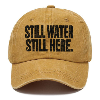 Still Water Still Here Fishing Club Classic Cap – Golden Harvest