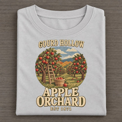 Apple Orchard Gourd Hollow Classic T-shirt – Grey