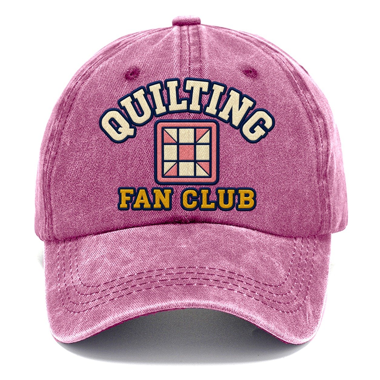 Quilting Fan Club Classic Cap – Dusty Rose