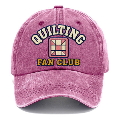 Quilting Fan Club Classic Cap – Dusty Rose