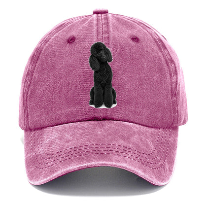 Black Poodle Classic Cap – Dusty Rose