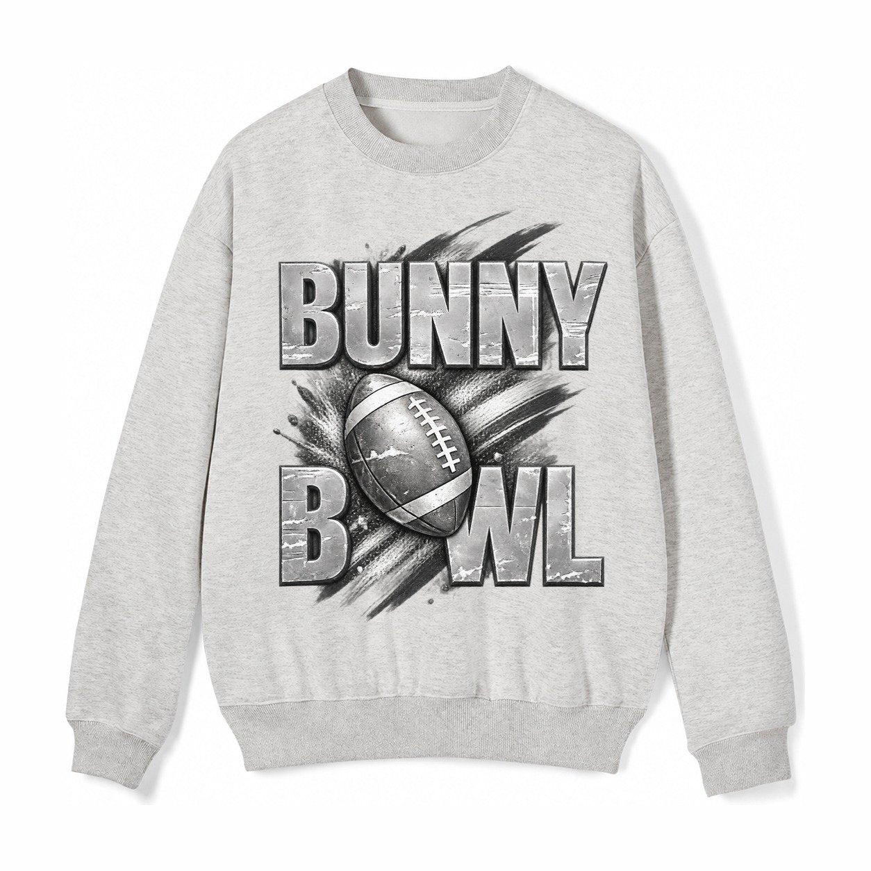 Bunny Bowl Fleece Sweatshirt – Light Gray