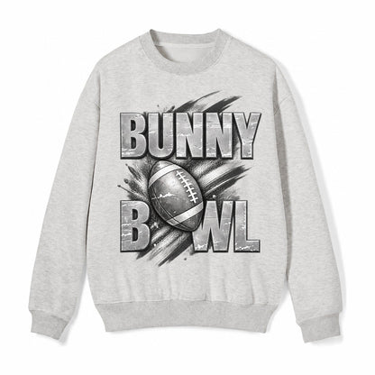 Bunny Bowl Fleece Sweatshirt – Light Gray