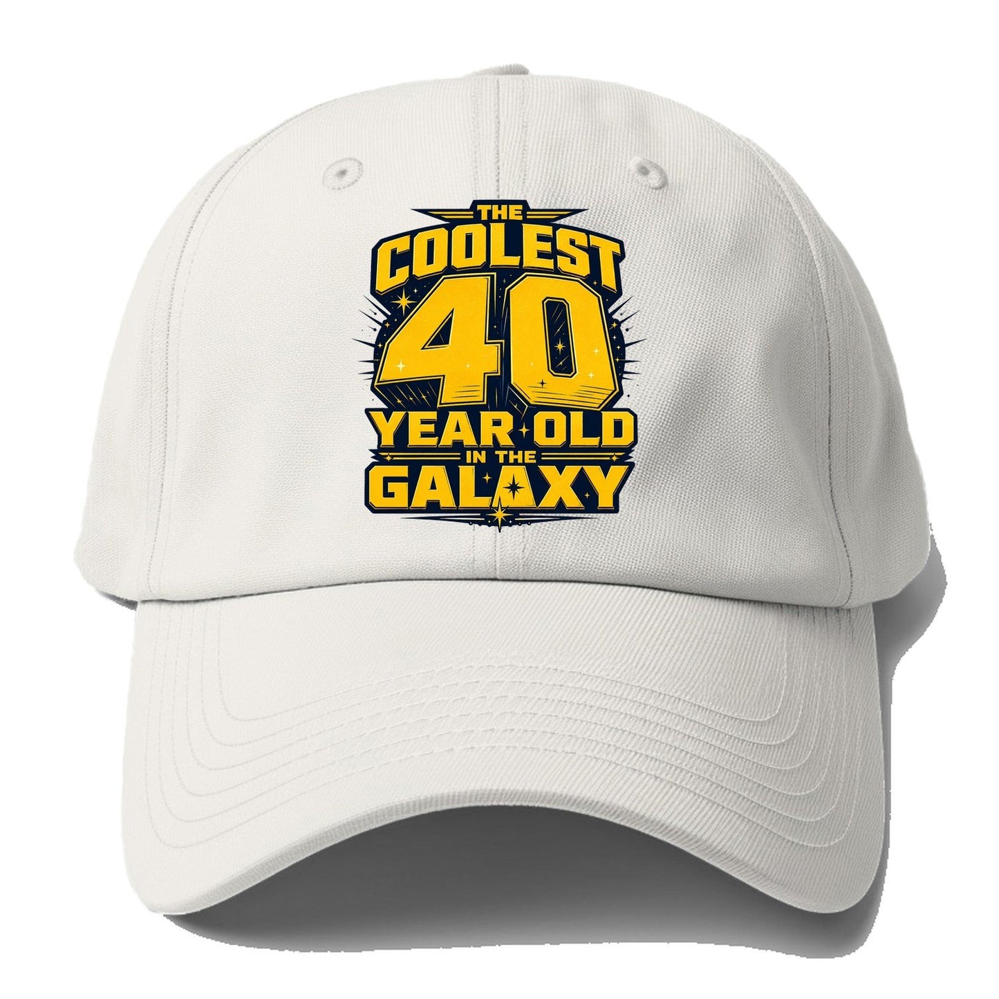 The Coolest 40 Year Old In The Galaxy Baseball Cap – Off White