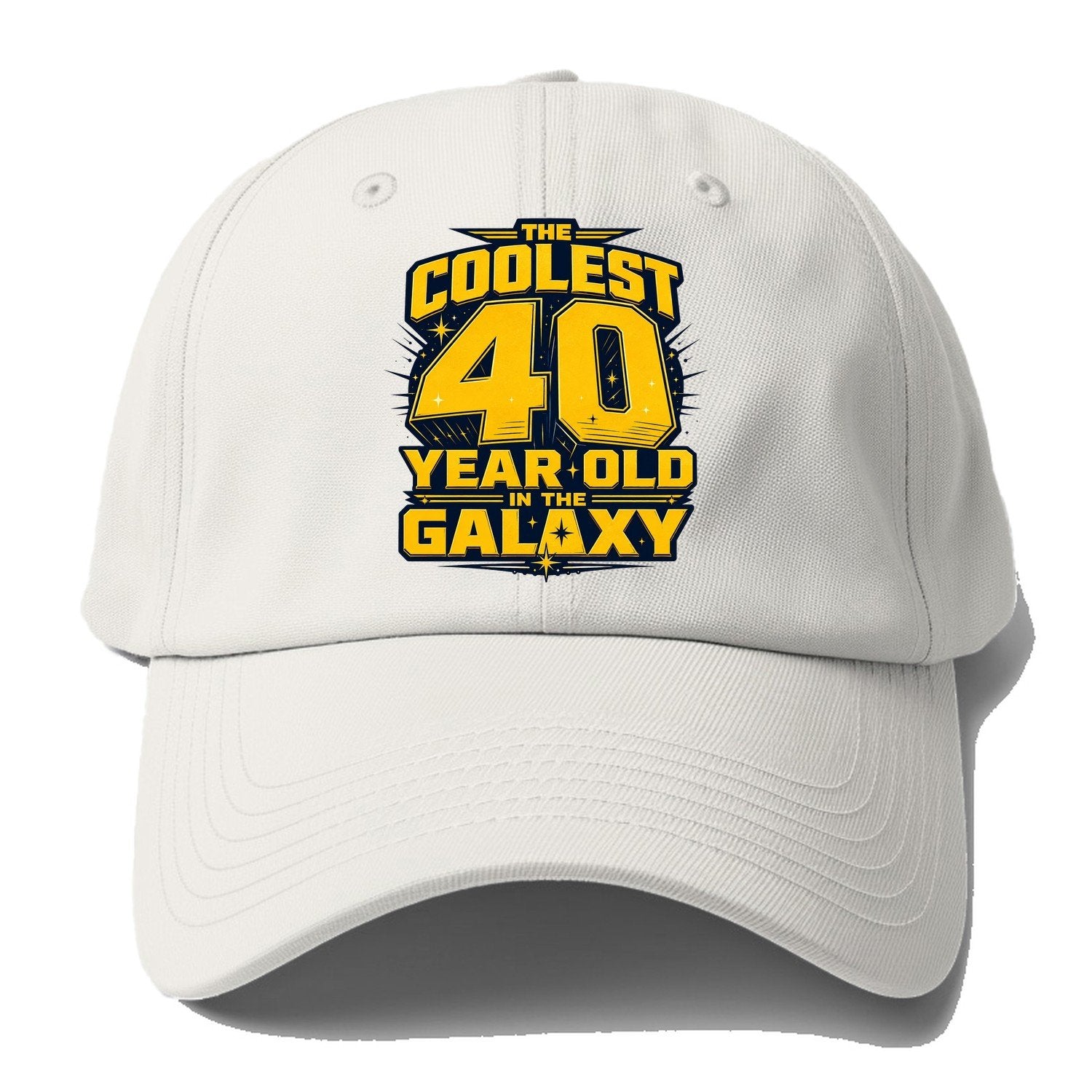 The Coolest 40 Year Old In The Galaxy Baseball Cap – Off White