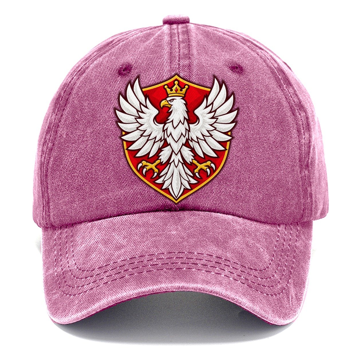 Poland Minimal Emblem Country Logos Classic Cap – Dusty Rose