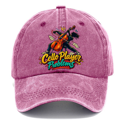 Cello Player Problems Music Instruments Classic Cap – Dusty Rose