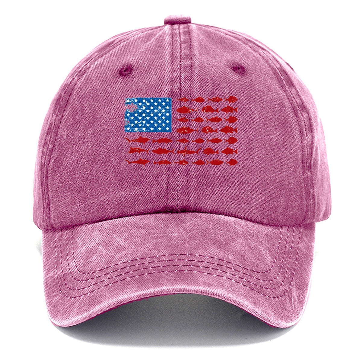 Fish Flag Logo Classic Cap – Dusty Rose