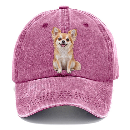 Chihuahua Sitting Top Breeds Classic Cap – Dusty Rose
