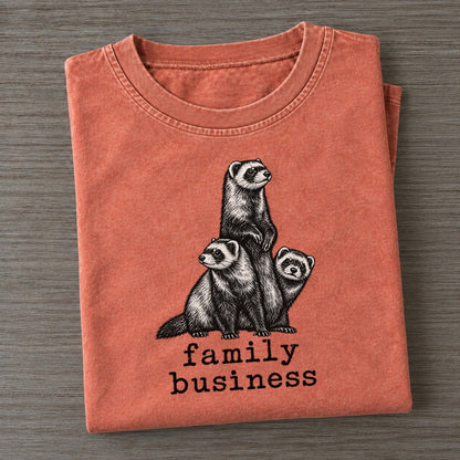 Family Business Collective Nouns Vintage T-shirt – Terracotta
