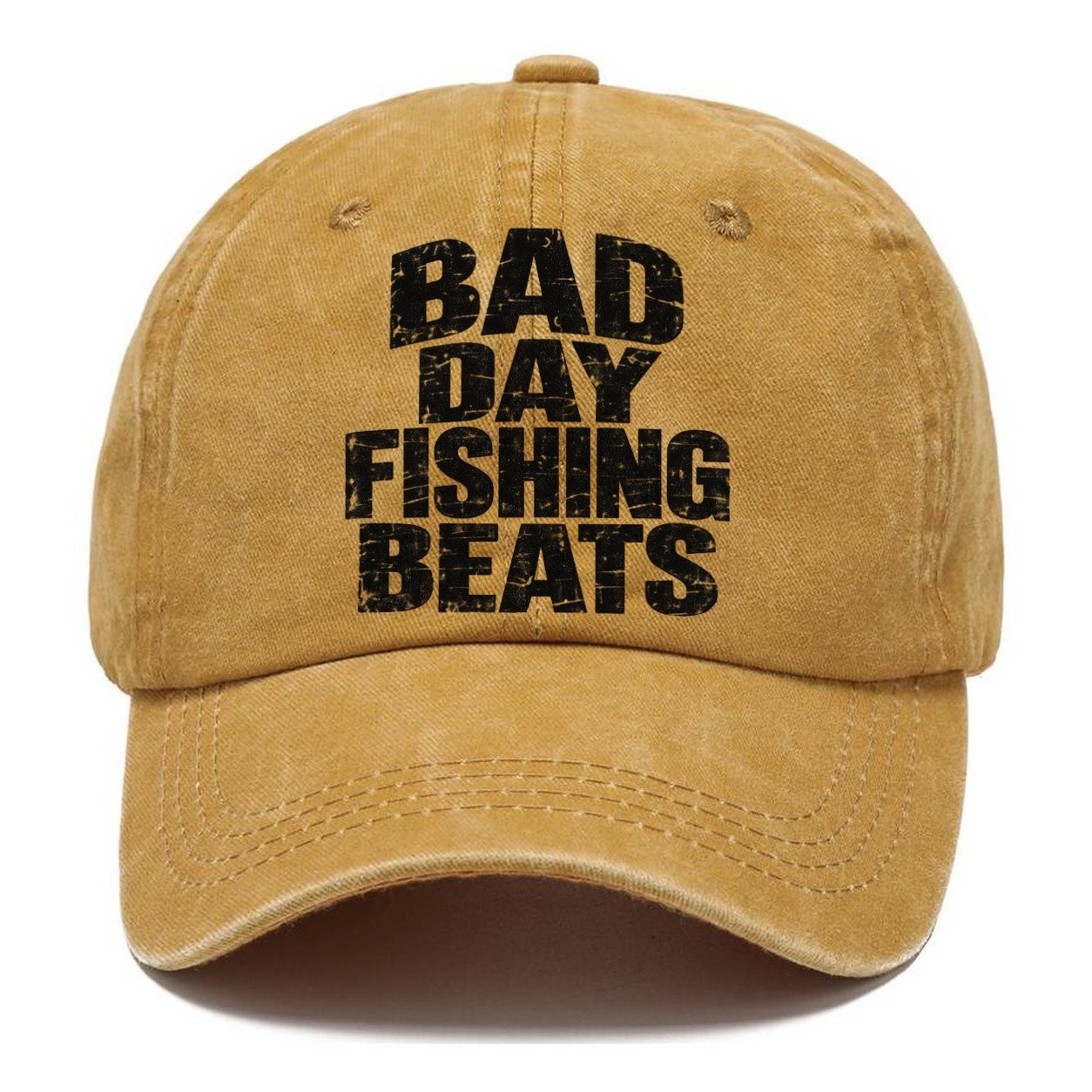 Bad Day Fishing Beats Fishing Club Classic Cap – Golden Harvest