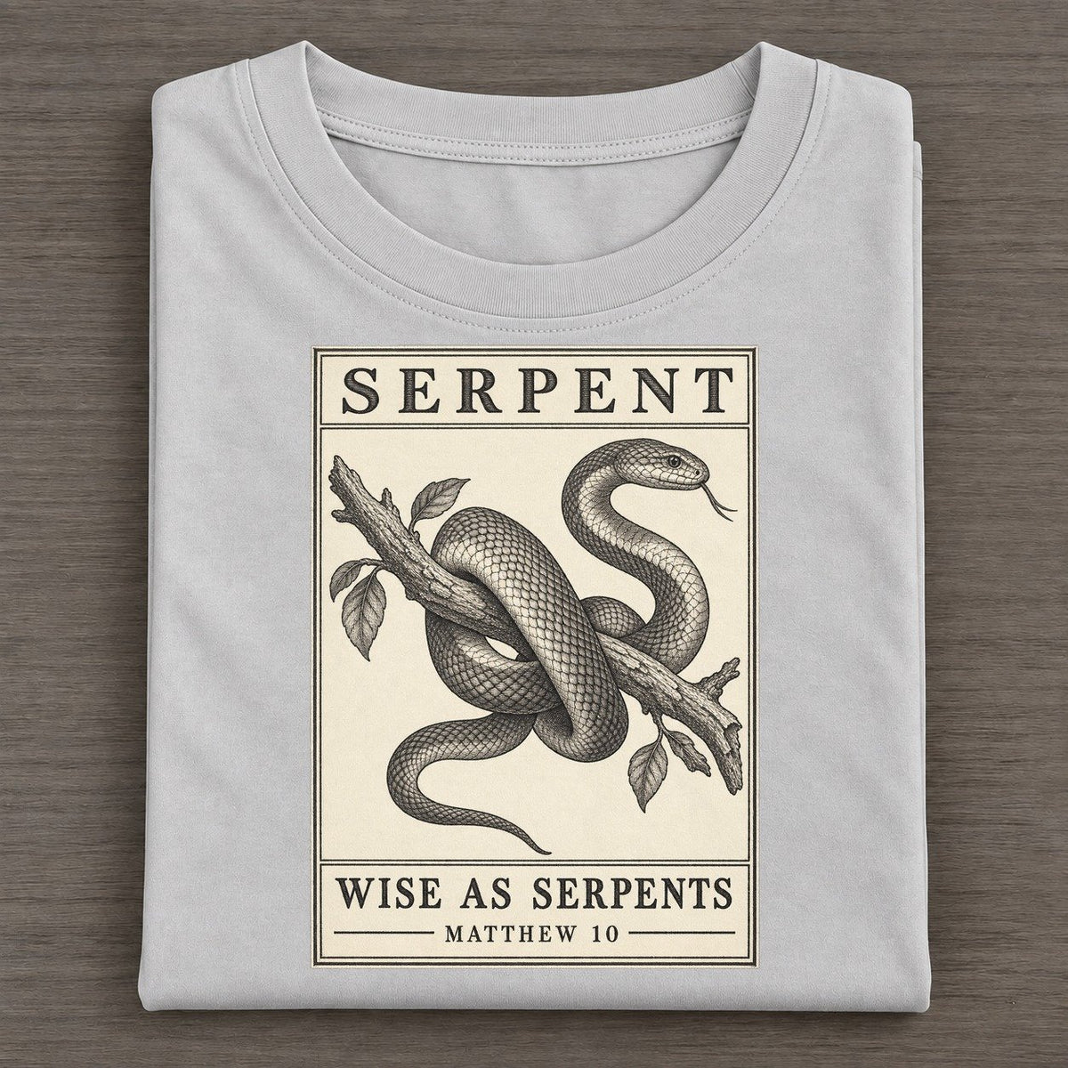 Serpent Specimen Plate Creature Canticle Classic T-shirt – Grey