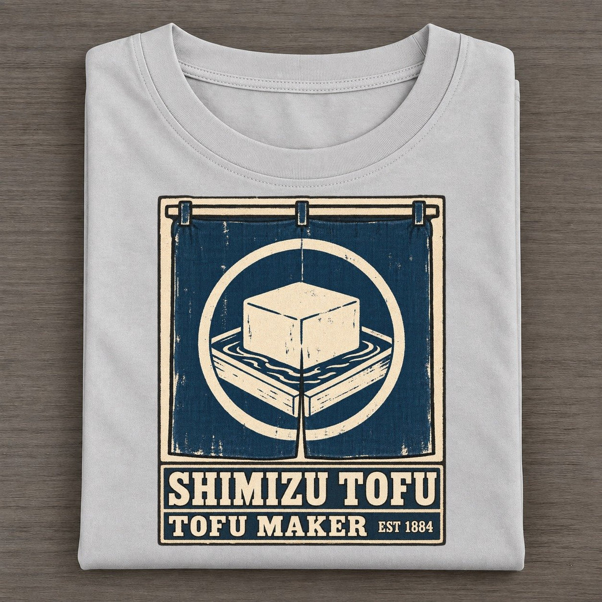 Shimizu Tofu Works Noren Trade Co Classic T-shirt – Grey