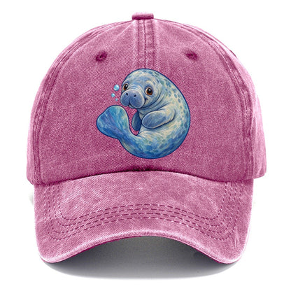 Manatee Curled Drift Sea Sprite Classic Cap – Dusty Rose