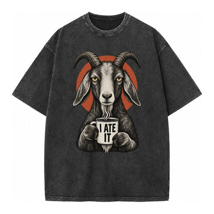 Goat Mug Truths Vintage T-shirt – Black