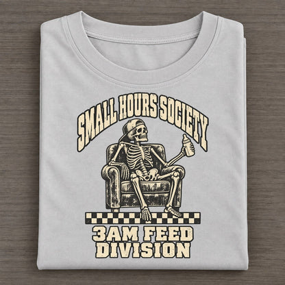 Three Am Feed Small Hours Society Classic T-shirt – Grey