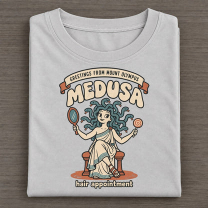 Medusa Olympus Gift Shop Classic T-shirt – Grey
