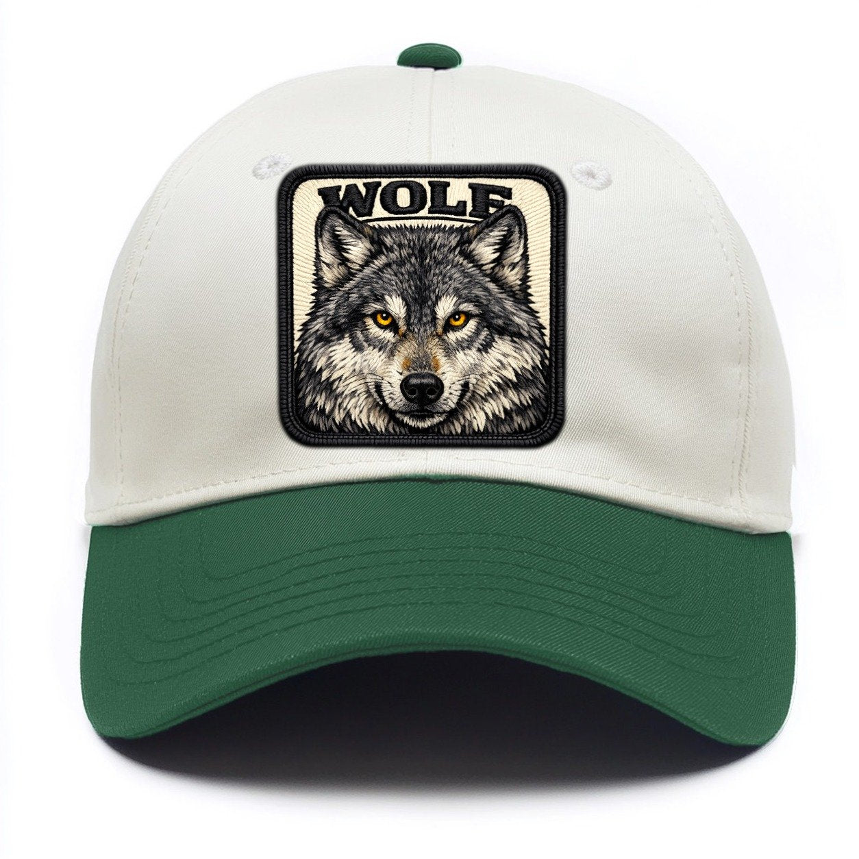 Wolf Two Tone Cap – Green