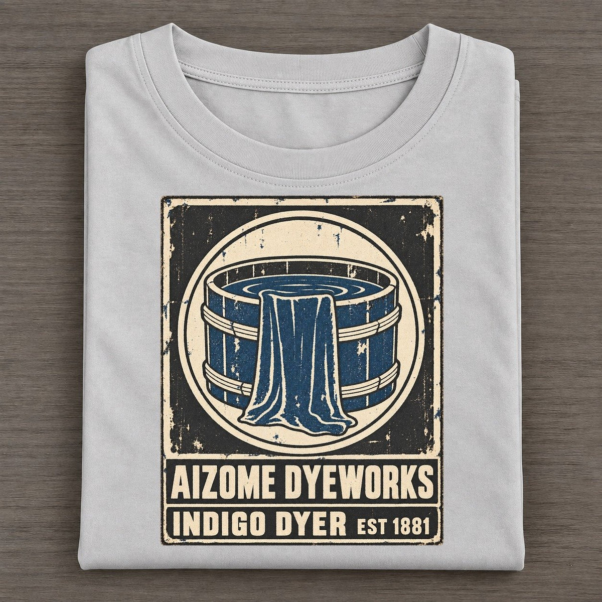 Aizome Dye House Noren Trade Co Classic T-shirt – Grey