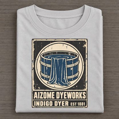 Aizome Dye House Noren Trade Co Classic T-shirt – Grey