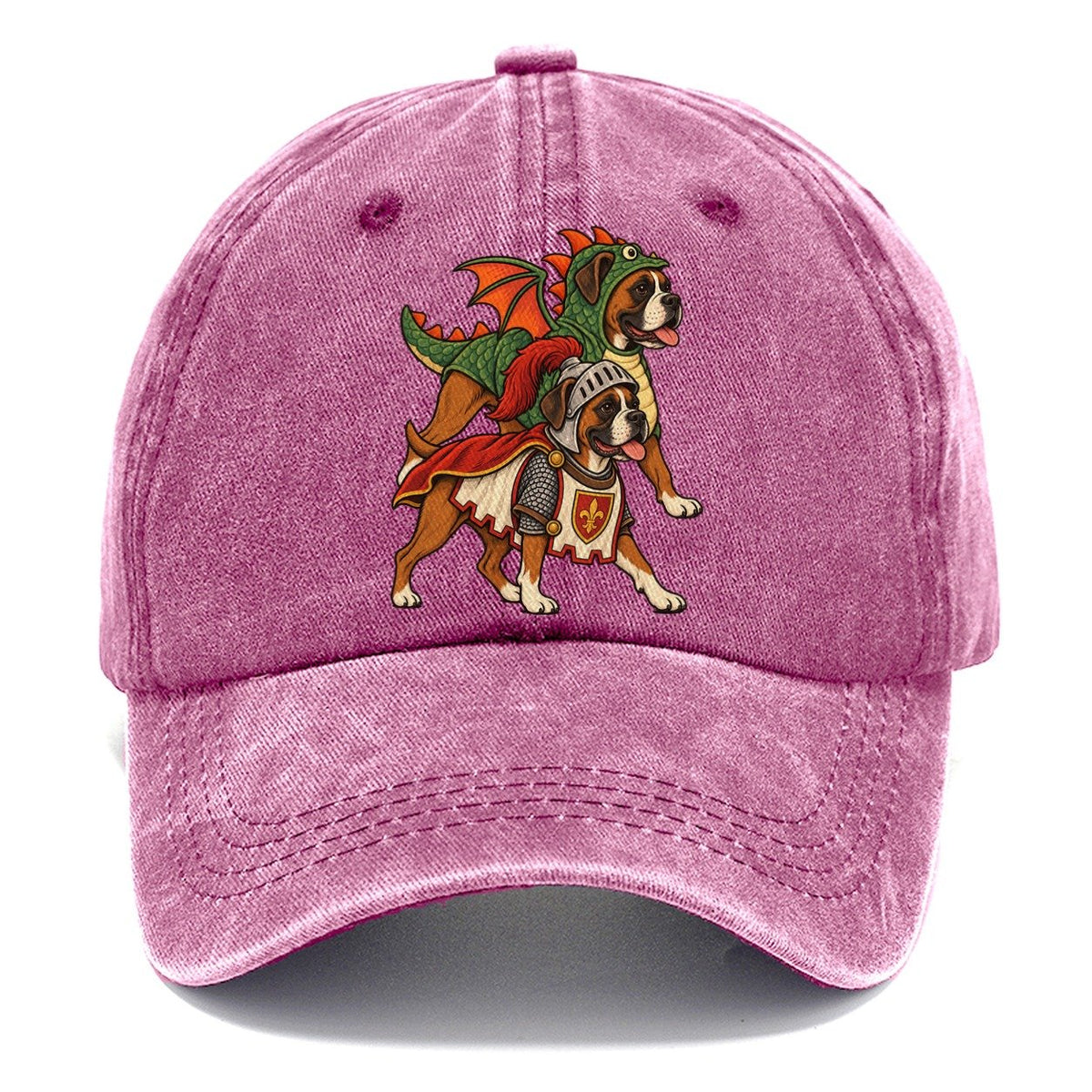 2 Boxers In Halloween Costumes Hdp 32 Parade Lineup Halloween Dog Parade Classic Cap – Dusty Rose