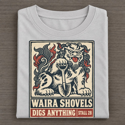Waira Shovels Yokai Night Market Classic T-shirt – Grey