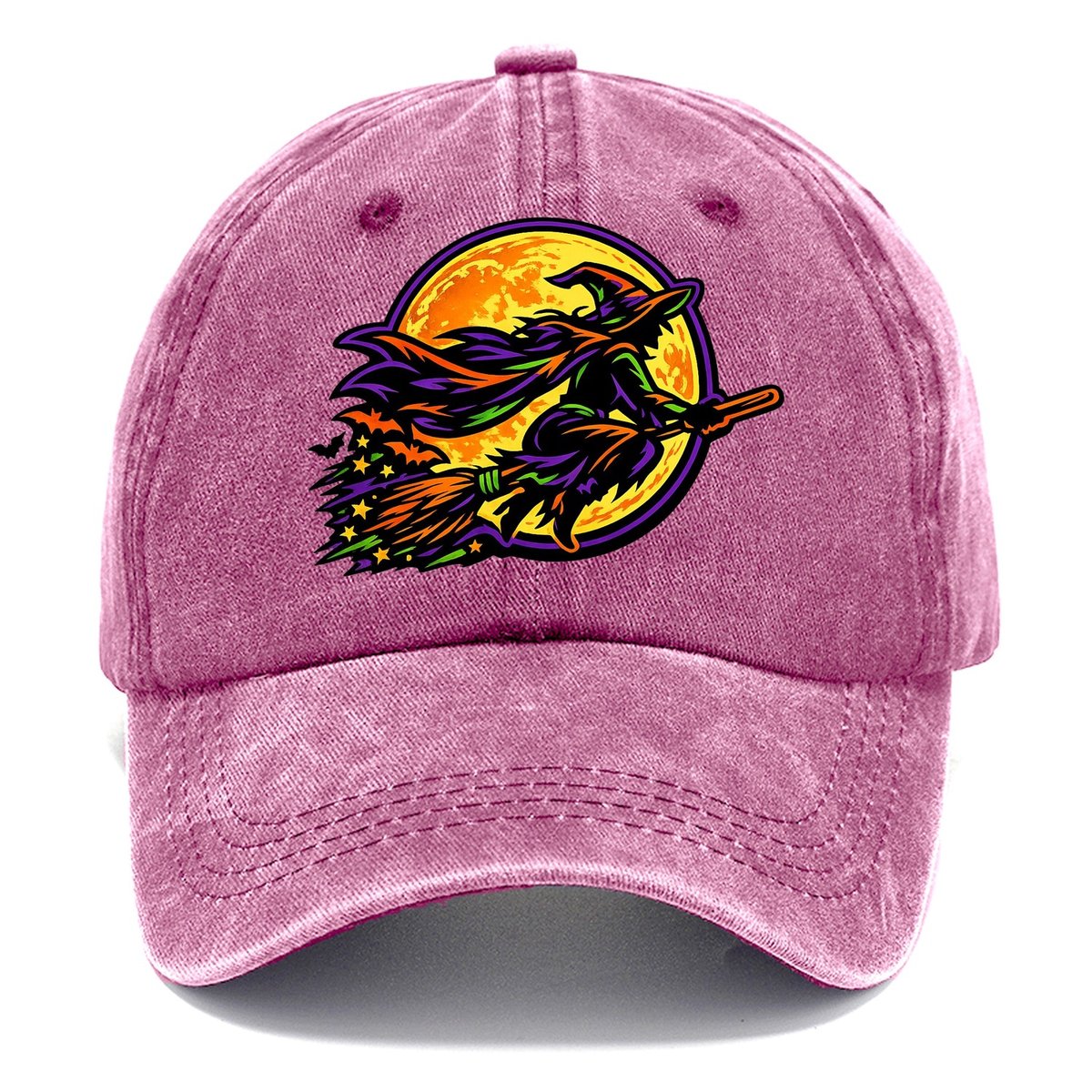 Flying Witch Moon Classic Cap – Dusty Rose