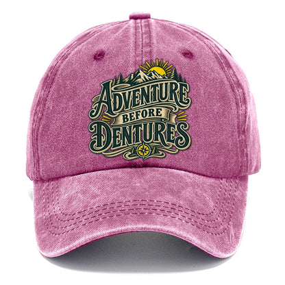 Adventure Before Dentures Retired Living Classic Cap – Dusty Rose