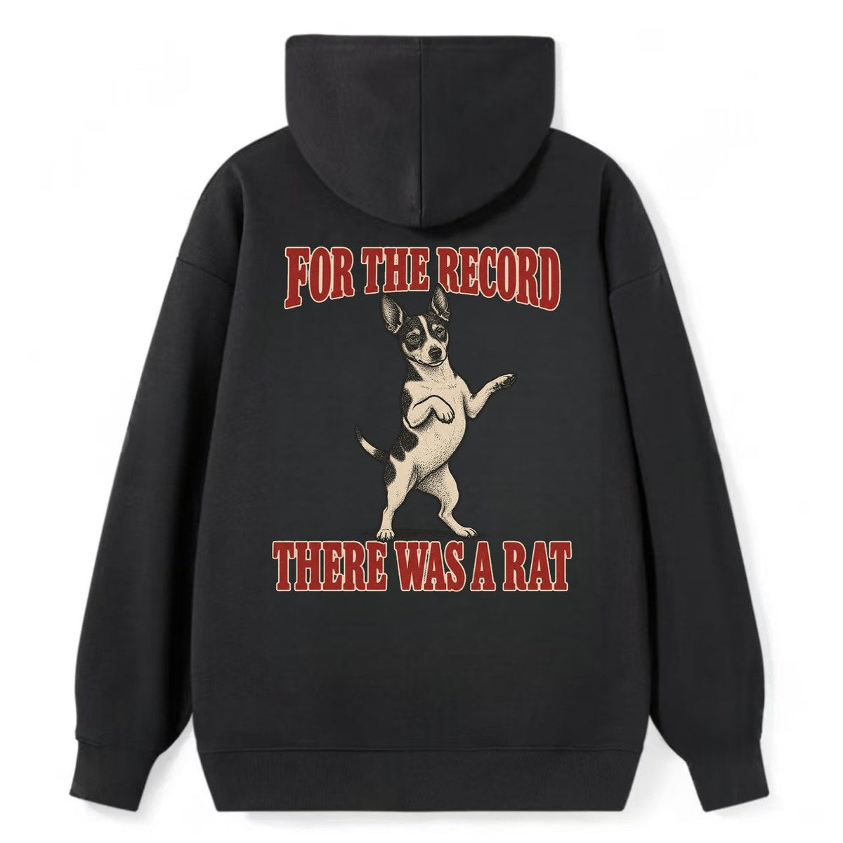 Rat Terrier Dog Declarations Classic Pullover Hoodie – Black