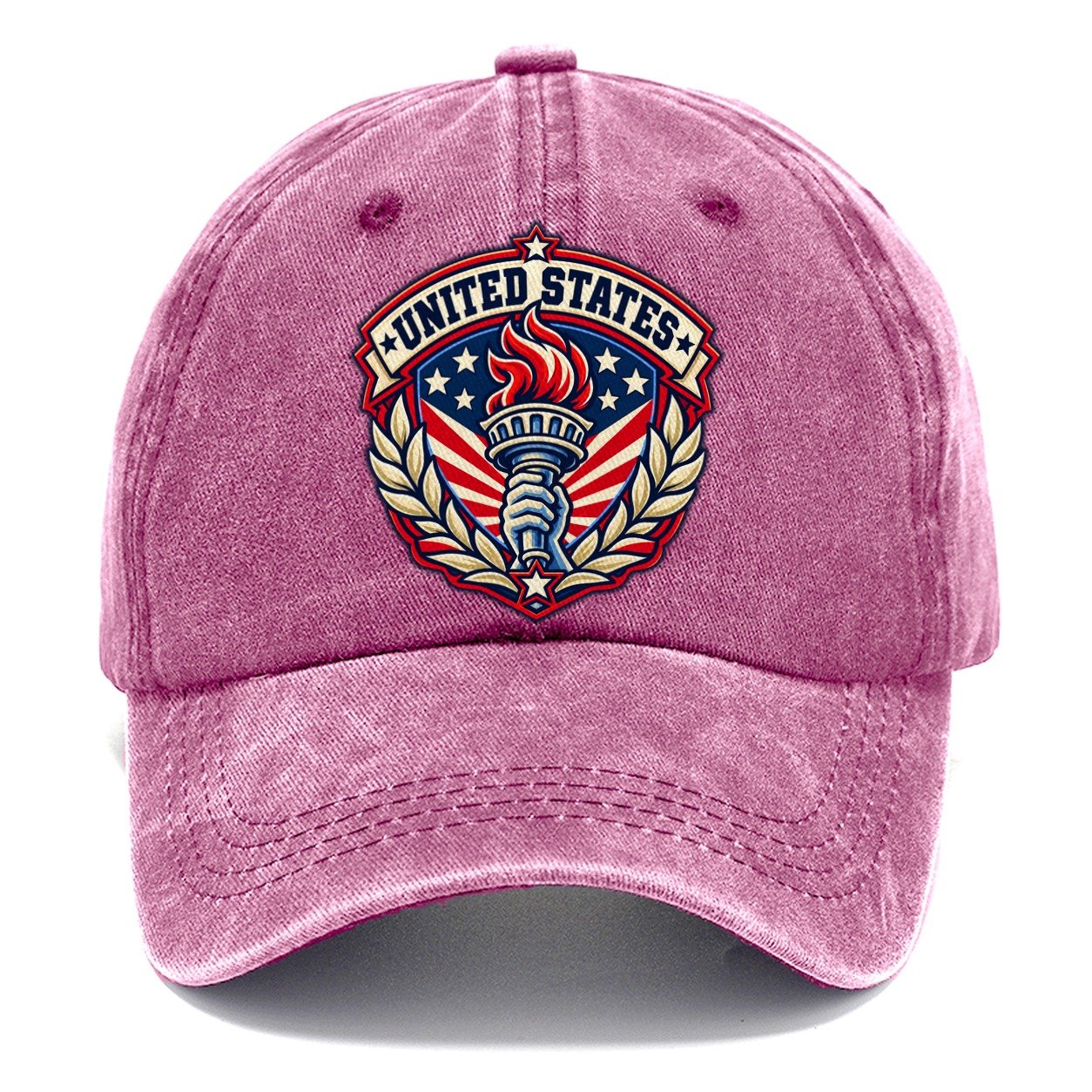 United States Retro Badge Country Logos Classic Cap – Dusty Rose